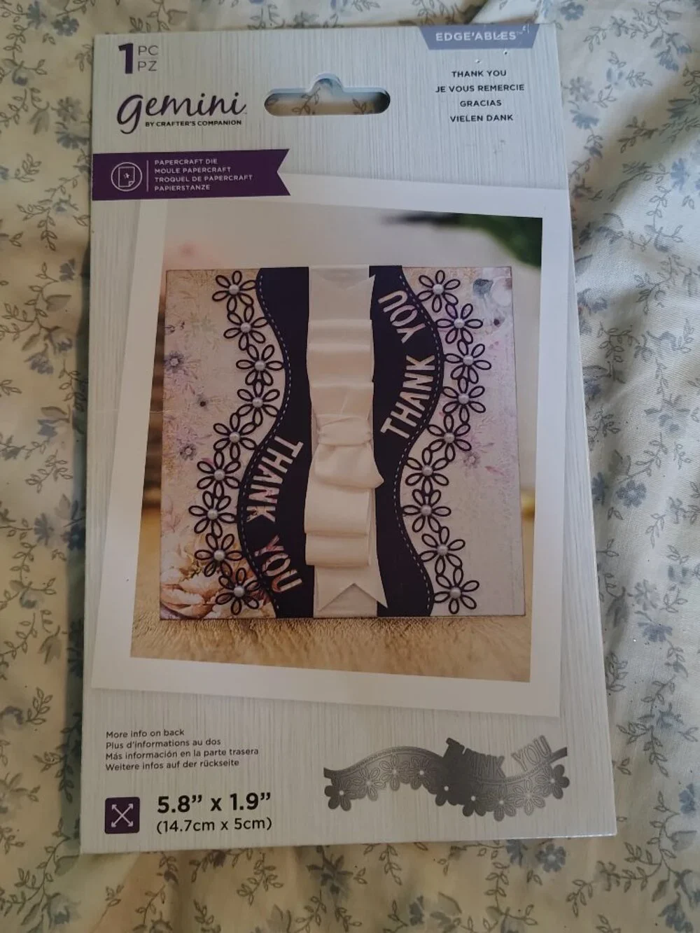 Gemini Edge'ables Craft Die Set - Thank You